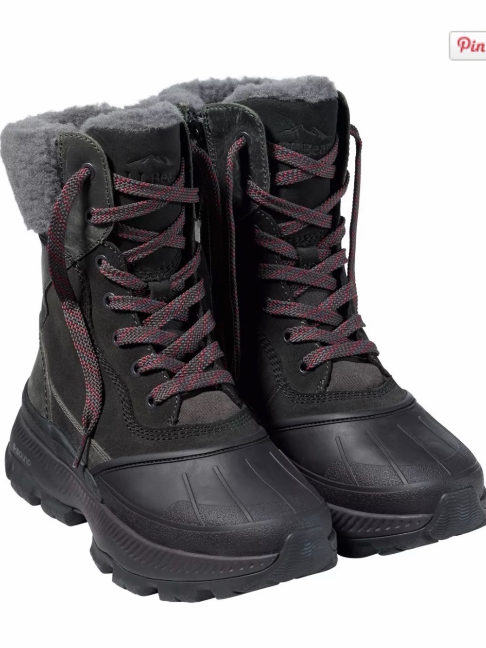 LL Bean Women's Storm Chaser 6 Lace-Up Boots, Waterproof Insulated (9)